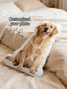 1pc Customized Engraved Throw Pillow, Adds Festive Cheer To Home Decor, Great Choice For Relaxing At Home - Multicolor - View 3