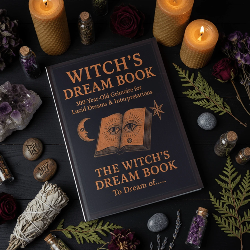 女巫之梦：300年历史的清醒梦与解梦魔法书，共47页，囊括了从A到Z的各种梦境含义。梦境被视为来自神秘领域的清晰讯息，需要做梦者解读。卡牌游戏 - 黑色 - 查看 1