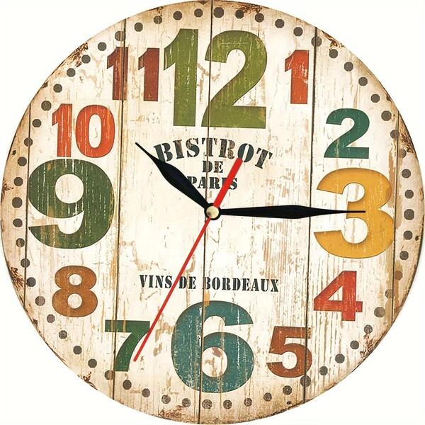 ساعة حائط مميزة بتصميم 5D - ديكورية ومقاومة للخدش، حركة كوارتز صامتة، مناسبة لديكور المنزل والمكتب والمدرسة