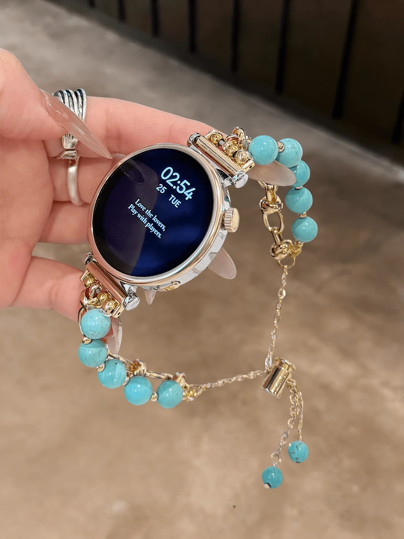 18mm/20mm/22mm 不对称金属表带 - 时尚替换表带，适用于三星 Galaxy Watch 6/5/4（40mm/44mm）、Galaxy Watch 5 Pro、Galaxy Active 2、Watch 6/4、GT4/GT3/GT2 Pro，蝴蝶扣设计，舒适耐用，男女通用