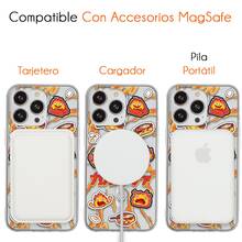 Funda Compatible con iPhóne Magsafe Klcifer Demonio de Fuego Del Hincreíble Kstillo Vagabondo Anime Ztudio Guibli Carcasa Anticaídas a Prueba De Golpes TPU. - transparente - Ver 5
