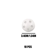 1/10/20pcs Plastic Bell Spheres Hollow Multi-Size Double-Layer Pet Balls Hamster Cat Dog Toy Jingle Bell - White - View 15