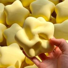 1个柔软湿润可捏的幸运星玩具，可爱高品质减压玩具，慢回弹，柔软舒适 - 彩色 - 查看 4