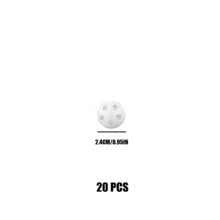 1/10/20pcs Plastic Bell Spheres Hollow Multi-Size Double-Layer Pet Balls Hamster Cat Dog Toy Jingle Bell - White - View 12