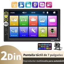 Autoestéreo 2Din 7 Pulgadas Pantalla Táctil Mirrorlink MP5 Para Carro Con Reproductor Multimedia Auto Estéreo Bt Fm Usb Aux Estereo - C - Ver 1