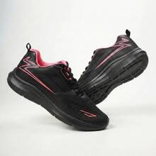 Men's And Women's Fitness Shoes, Black, Lightweight, Comfortable, For Gym, Running, Training, And Walking, Sizes 34 To 43 - RF02 - Đen/Hồng SP - Xem 3