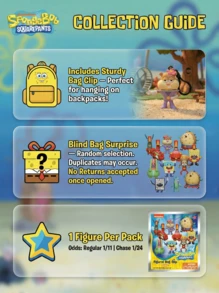 SPONGEBOB 海绵宝宝官方授权盲盒钥匙扣（1个）- 3D泡沫盲盒人偶包夹&挂件拉链钥匙圈背包配件收藏礼品 - 海绵宝宝、派大星、珊迪、章鱼哥、蟹老板、痞老板、泡芙妈妈、涂鸦宝宝、泡泡伙伴 - 彩色 - 查看 7