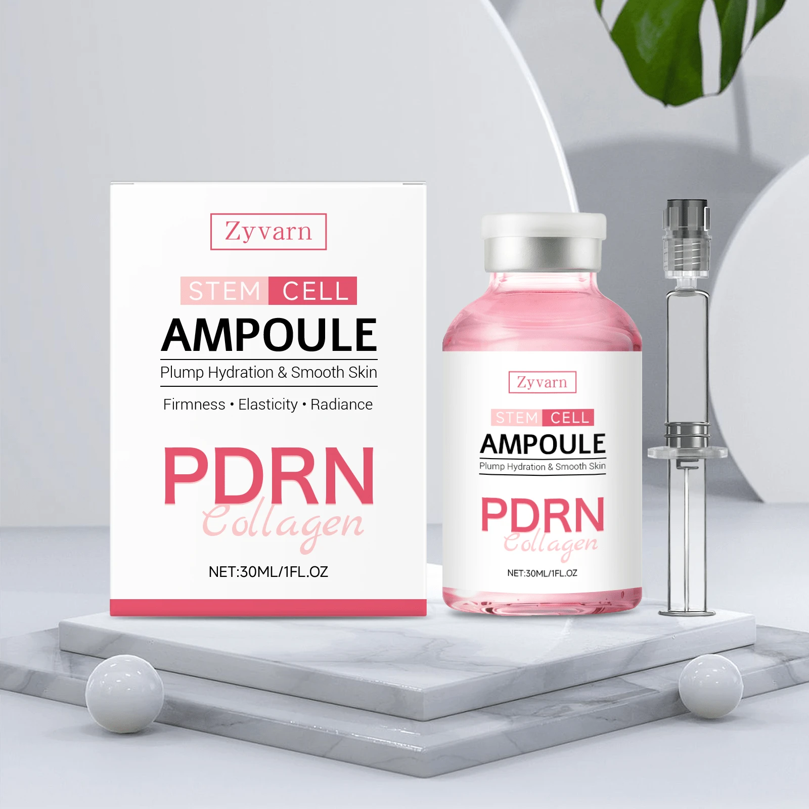 PDRN胶原蛋白干细胞安瓶，柔滑滋养保湿精华，保湿面部精华液，可配合或不配合微针疗法使用 - Collagen - 查看 1