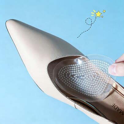 HALF    INSOLE Silicone Forefoot Pad, Thick Half Foot Pad For High Heels, Anti-Slip Insole For Women
