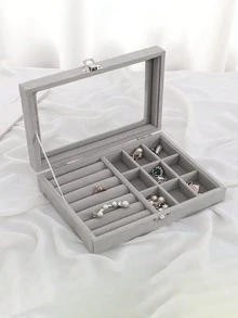 1 hộp đựng và trưng bày trang sức bằng acrylic. - Xám - Xem 17