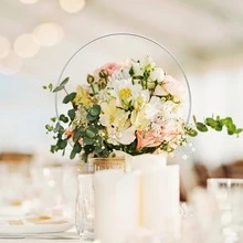 10pcs Metal Floral Hoop Rings, Gold & Silver Lace Dreamcatcher Rings Wholesale, Suitable For Handmade Flower Wreaths, DIY Wedding Birthday Wreaths, Dreamcatchers, Wedding Wall Decor, Floral Tassel Wall Hangings, Wedding Wreath Decorations - View 7