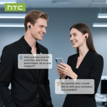 HTC NE16 In-Ear Wireless Earphones BT V6.0 TWS, supports 134 languages, long-life ear tips, stereo surround sound, noise cancellation, lightweight mini earbuds, with microphone, and HD calls. - 查看 10