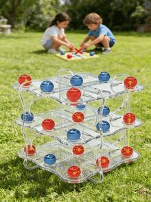 3D Tic Tac Toe Game For Kids, Indoor Entertainment, Creative Intellectual Stress Relief, Advanced Logic Reasoning And Strategy Training, Family Leisure Interest Cultivation, Parent-Child Interaction Toy, Suitable For 3-12 Years Old Boys And Girls, Birthday And Holiday Gift - Multicolor - View 8