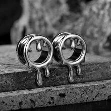 2个316L不锈钢水滴形耳扩耳钉耳扩扩器男女通用身体饰品耳塞耳廓扩张器 - round - 查看 26
