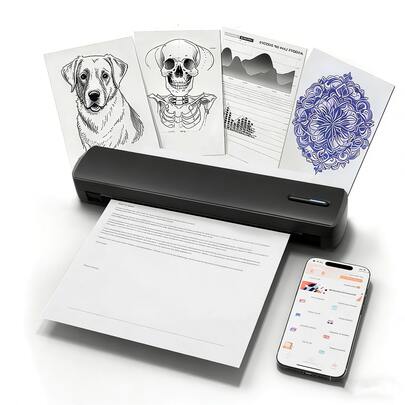 100 Sheets Thermal Printer Paper 8.27 X 11.69 Inch, US Letter Size Thermal Paper, Compatible With M08F/A40 Thermal Portable Printer, Continual Feeding Folded Printing Paper