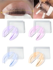 1 Pair Soft Lash Lifting Patches, Reusable Eye Makeup Stickers. These Ultra-Thin Reusable Patches Are Great For Lash Perming, Tinting Or Extension. Packaged In A Box, They Can Also Be Used For Eyebrow Tinting And Lifting. Suitable For Salon Use And DIY At Home. - Multicolor - View 10