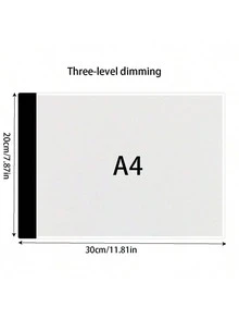 Mesa de luz A5/A4/A3 LED para fotocopiado, tablero de dibujo para estudiantes, mesa de copia con transmisión de luz, brillo ajustable, tablero de copia, juguetes de pintura - A - Ver 10