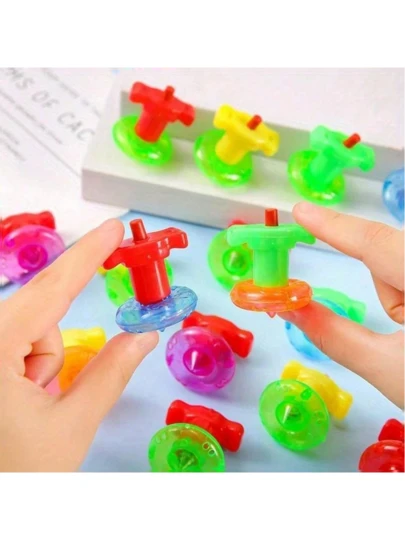 6/12/24 Pieces Of Audio Gyro Toys With Transmitters, Rotating Toys, Office Lifting Toys, Party Gifts (Random Colors)