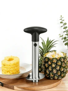 1pc Stainless Steel Pineapple Corer Tool, Multifunctional Pineapple Cutter Peeler Slicer - Multicolor - View 6