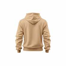 Men's Premium Casual Fitness Sweatshirt For Gym/Autumn/Winter, Loose Fit, Pocket, Drawstring - 米色 - 查看 4