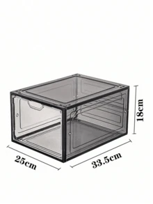 Caja De Zapatos 100% De Acrilico Con Imán Abre Frontal Transparente - Ver 8
