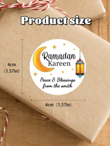 Custom Name Ramadan Stickers, Personalized Holiday Gift Labels, Custom Sticker Labels, Ramadan Gifts, Customizable Gift Stickers Personalised Eid Stickers, Ramadan Labels, Colourful Stickers - Multicolor - View 10