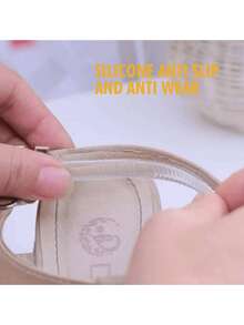 4/8pcs/Pack Transparent Silicone Anti-Slip Strips For Heel Grips And Shoe Pads Avoiding Grinding Feet - Transparent - View 3