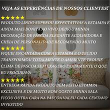 Kit 4 Capas de Almofada com Refil Coleção Páscoa EXCLUSIVA Estampadas Decorativas para Sofá e Cama com Conforto - COELHO CENOURA - Visão 6