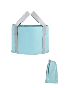 Bồn ngâm chân mini gấp gọn di động, làm từ vải nhiệt 5 lớp dày, lớp ngoài bằng canvas chống thấm nước chống mài mòn + lớp trong chống rò rỉ thân thiện với da, bền bỉ và giữ nhiệt tốt - Xem 15