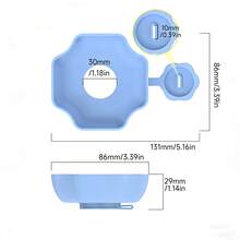 硅胶冰淇淋托架 | 防漏冰棒模具辅助工具（儿童适用） | 多功能冰棒托盘 - 彩色 - 查看 10
