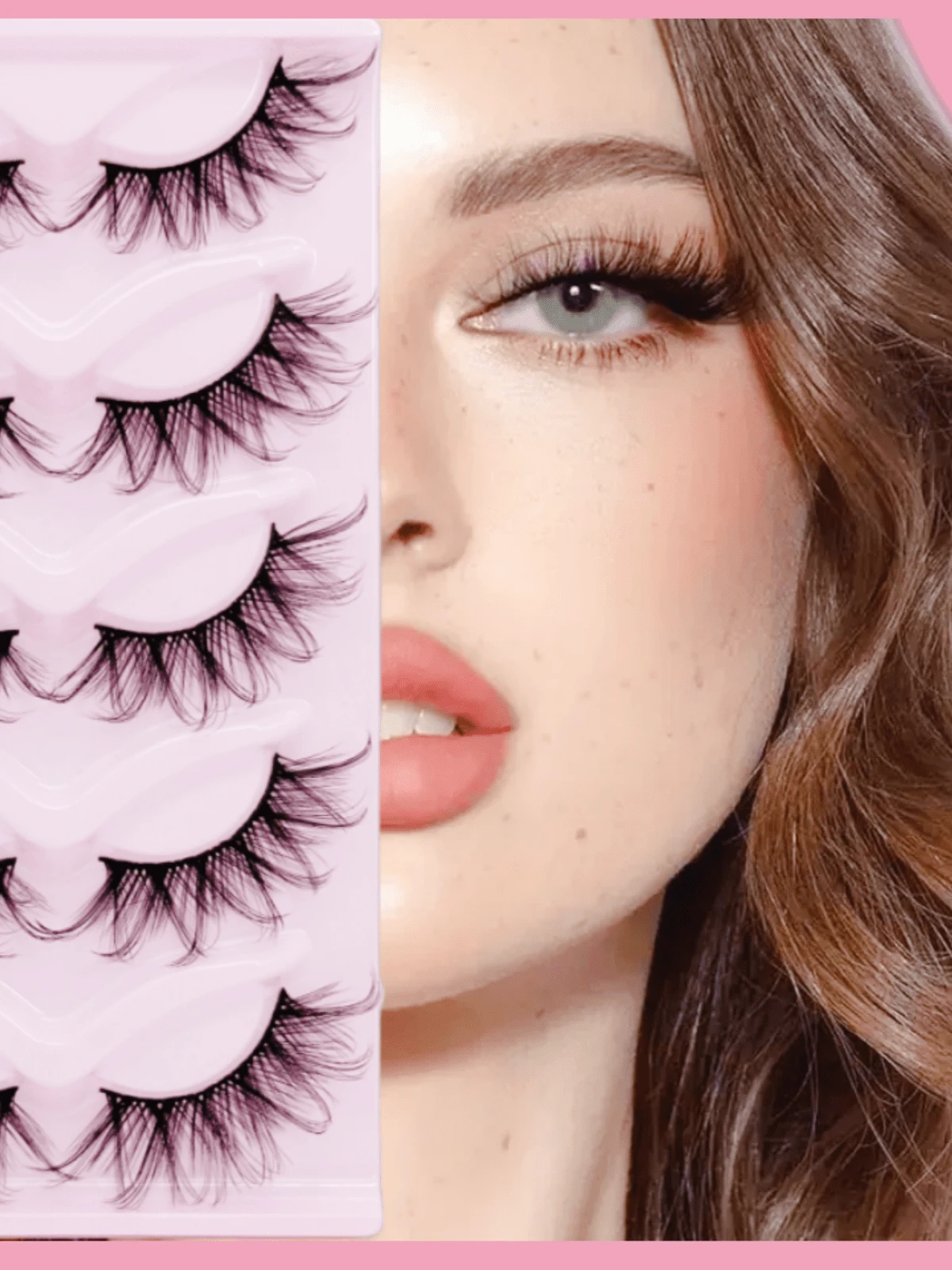 Magiska charmiga lösögonfransar, 5 par, trendig böjd älvögonsmink, förhöj din look, perfekt för vardagsbruk och speciella tillfällen - Svart - Visa 1