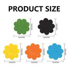 50pcs Pcs Flower-Shaped Plant Pot Hole Mesh Pads, Non-Woven Fabric Drainage Gasket Suitable For Bonsai, Seed Starter, Plug Trays - Soil Stabilizer, Prevent Soil Loss, Root Barrier, Flower Pot Bottom Mat - A - View 2