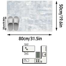 1 buah Karpet/Keset Kamar Mandi/Keset Pintu/Pejalan Kaki Bertekstur Ombre Lembut Bergaya Abstrak Modern, Cocok untuk Kamar Mandi, Dapur, Pintu Masuk, Lorong, Samping Tempat Tidur, Ruang Tamu, Kamar Tidur, Dapat Dicuci dengan Mesin, Dekorasi Rumah - MultiWarna - View 13