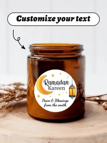 Custom Name Ramadan Stickers, Personalized Holiday Gift Labels, Custom Sticker Labels, Ramadan Gifts, Customizable Gift Stickers Personalised Eid Stickers, Ramadan Labels, Colourful Stickers - Multicolor - View 8