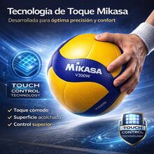 Balon Voleibol Mikasa V200w Microfibra Color Fix Amarillo - Amarillo - Ver 3