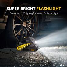 Przenośna sprężarka powietrza Carsun do pompowania opon, 150 PSI, 22-cylindrowy silnik miedziany, wysoka moc 12 V DC, cyfrowy wyświetlacz, pompka samochodowa, szybkie pompowanie, automatyczne wyłączanie, jasne światło LED do samochodu, motocykla, roweru, piłek - Przewodowy - Zobacz 7