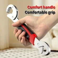 1pc Adjustable Wrench, Multi-Function Universal Wrench, Large Opening Quick Wrench Tool - Universal Wrench - View 6