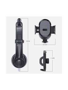 Mobile Phone Holder Car Dashboard Universal Vehicle Mobile Phone Smartphone Holder 360° High Temperature Resistant Strong Suction Cup Suitable For Smartphones With A Width Of 60-85mm DE - Black - View 8