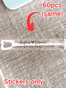 1/12/24/36/48/60/72张婚礼泡泡棒标签，个性化婚礼标签，定制PVC贴纸，婚礼泡泡贴纸，透明泡泡棒标签，婚礼泡泡标签，泡泡派对，多功能，可调节，防霉，装饰性强，粘性好，可重复使用，可爱，时尚，精致，高品质，适合送给她、他、男朋友、女朋友、爸爸、朋友，适合复活节、单身派对、婚礼、儿童节、独立日、毕业典礼、生日派对等场合 - 多色(Style 1) - 查看 9