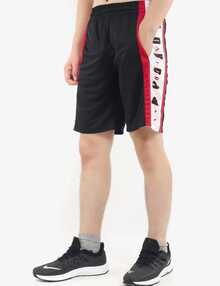 Nike Jordan Air Rise 男士字母運動休閒短褲 聚酯纖維 繫帶式 籃球運動短褲 - 黑色 - 查看 3