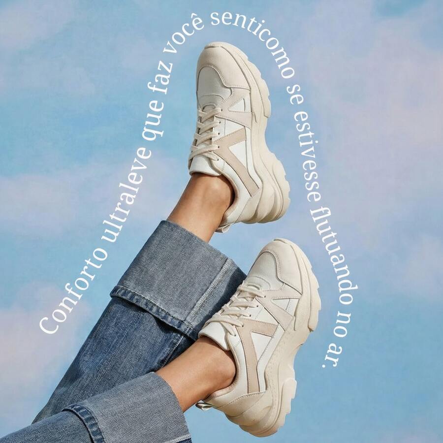 Women's Modern Platform Sneakers, Comfortable For Everyday Casual Wear, Stylish, Vacation, Lace-Up, Party, Office, Outdoor - 稻草 - 查看 1