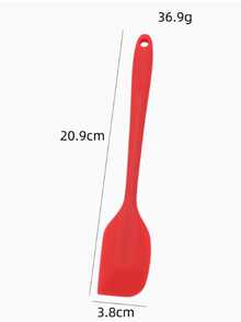 Juego de 6 piezas de herramientas de silicona resistentes al calor - Espátula y brocha de untar combinadas - Utensilios de cocina antiadherentes y fáciles de limpiar para cocinar, asar a la parrilla, decorar pasteles - Multicolor - Ver 14