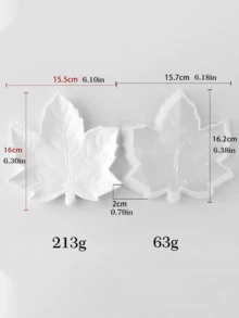 1 Fashionable Leaf Gypsum Tray Cushion Tray Mold, Suitable For DIY Handmade - Leaf Plaster Tray Pad Tray Mold - View 12