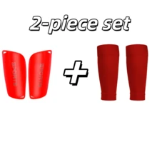 2pcs/Set Football Shin Guards Combo, Double-Layer Leg Warmers With Shin Pads, Suitable For Football Matches - Multicolor - View 2