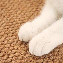 1 件棕色波浪菠萝形厨房地垫，仿黄麻纹理，简约风格，适用于走廊、客厅、厨房 - 超长地毯 - 耐用棕色地垫，适合人流量大的区域 - 卧室和室内使用 - 结实编织设计地垫，厚实地毯，客厅地毯，走廊地毯 - 棕色 - 查看 8