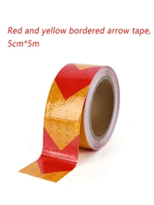 Reflective Arrow Safety Tape - Waterproof High-Visibility Auto & Truck Warning Strip Self-Adhesive Honeycomb Reflective Tape For Vehicle & Road Safety - A - View 13