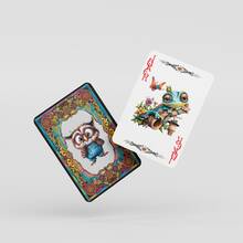 可爱温馨的动物扑克牌，高品质动物主题益智娱乐卡牌游戏，经久耐用的卡牌搭配精美图案，适合家庭聚会、派对、节日和卡牌收藏。 - 彩色 - 查看 8