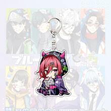 蓝色锁亚克力钥匙扣Q版连帽衫造型 – 伊佐木、蜂鸟、凛动漫钥匙扣包挂件可爱收藏品 - 彩色 - 查看 22