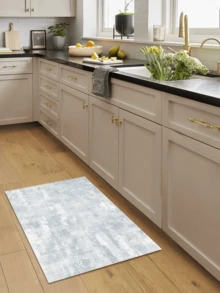 1 buah Karpet/Keset Kamar Mandi/Keset Pintu/Pejalan Kaki Bertekstur Ombre Lembut Bergaya Abstrak Modern, Cocok untuk Kamar Mandi, Dapur, Pintu Masuk, Lorong, Samping Tempat Tidur, Ruang Tamu, Kamar Tidur, Dapat Dicuci dengan Mesin, Dekorasi Rumah - MultiWarna - View 8