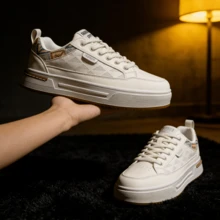 1双时尚布艺西米亚风格休闲舒适系带平底鞋 - 白色 - 查看 12